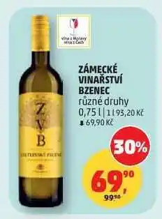 Penny Market Zámecké vinařství Bzenec nabídka