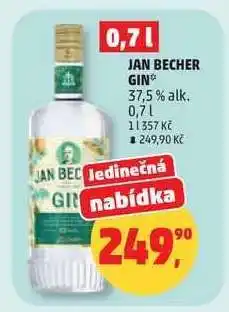 Penny Market Jan Becher Gin nabídka