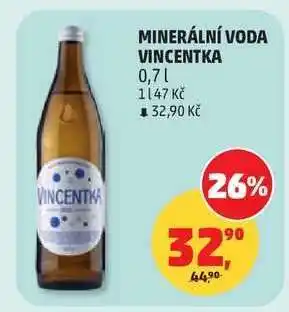 Penny Market MINERÁLNÍ VODA VINCENTKA nabídka