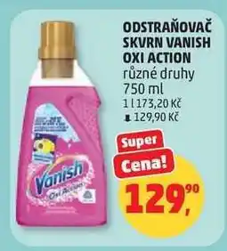 Penny Market ODSTRAŇOVAČ SKVRN VANISH OXI ACTION nabídka