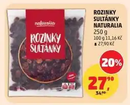 Penny Market ROZINKY SULTÁNKY NATURALIA nabídka