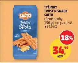 Penny Market TYČINKY TWIST'N'SNACK SALTO nabídka