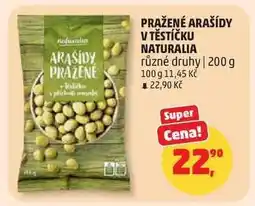 Penny Market PRAŽENÉ ARAŠÍDY V TĚSTÍČKU NATURALIA nabídka