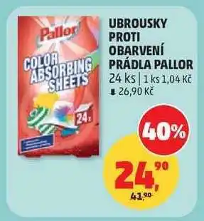 Penny Market UBROUSKY PROTI OBARVENÍ PRÁDLA PALLOR nabídka