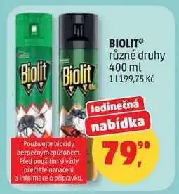 Penny Market BIOLIT různé druhy 400 ml nabídka