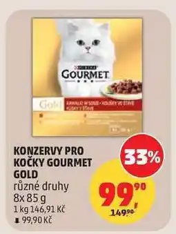 Penny Market KONZERVY PRO KOČKY GOURMET GOLD nabídka
