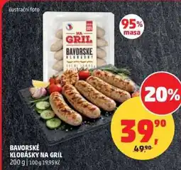 Penny Market BAVORSKÉ KLOBÁSKY NA GRIL nabídka