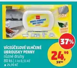 Penny Market Víceúčelové vlhčené ubrousky Penny nabídka