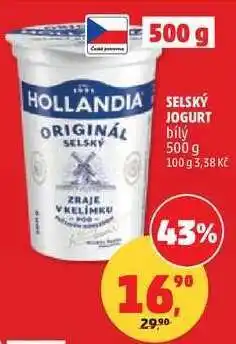 Penny Market Hollandia Selský jogurt bílý nabídka