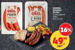 Penny Market KLOBÁSA GRILOVACÍ NA GRIL nabídka