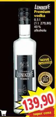 Norma LUNIKOFF Premium vodka nabídka