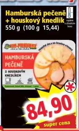 Norma Hamburská pečeně + houskový knedlík nabídka