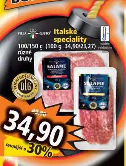 Norma Italské speciality nabídka