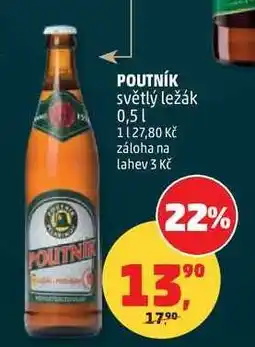 Penny Market Poutník světlý ležák 0,5 l nabídka