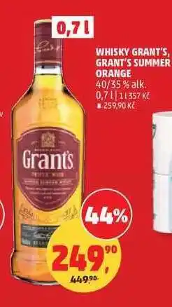 Penny Market WHISKY GRANT'S, GRANT´S SUMMER ORANGE nabídka