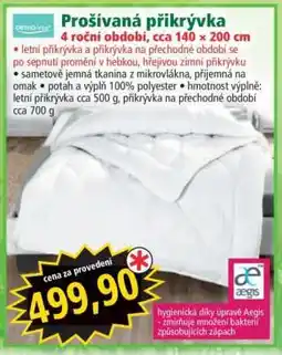 Norma PROŠÍVANÁ PŘIKRÝVKA nabídka
