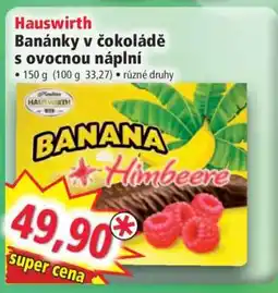 Norma Hauswirth Banánky v čokoládě s ovocnou náplní nabídka