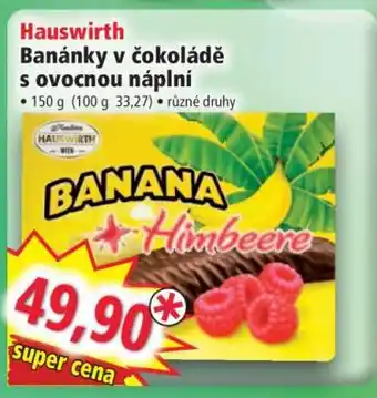 Norma Hauswirth Banánky v čokoládě s ovocnou náplní nabídka