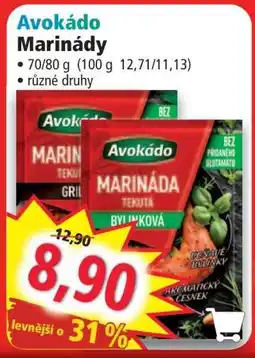 Norma Avokádo Marinády nabídka