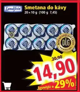 Norma Smetana do kávy nabídka