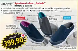Norma Sportovní obuv „Sabots“ dámská a pánská nabídka