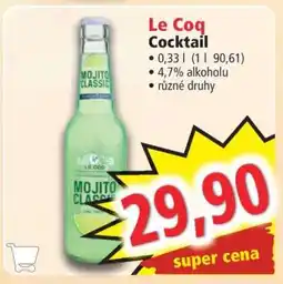 Norma Le Coq Cocktail nabídka