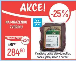 Globus Mražená zvěřina nabídka