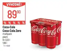 Globus Coca-Cola Coca-Cola Zero multipack nabídka