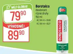 Globus Borotalco deodorant nabídka
