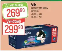 Globus Felix kapsičky pro kočky 44× 85 g nabídka
