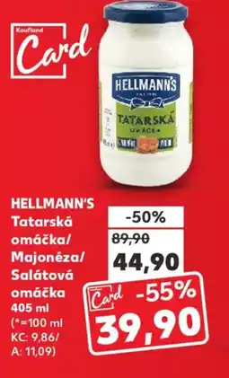 Kaufland HELLMANN'S Tatarská omáčka/ Majonéza Salátová omáčka nabídka