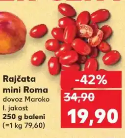 Kaufland Rajčata mini Roma nabídka
