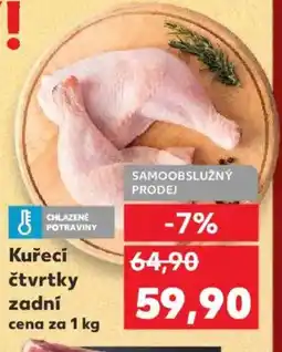 Kaufland Kuřecí čtvrtky zadní nabídka