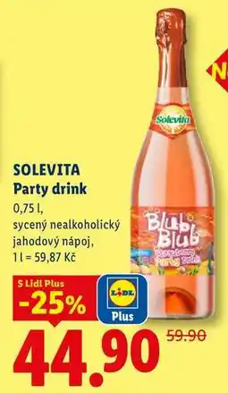 Lidl SOLEVITA Party drink, 0,75 1 nabídka
