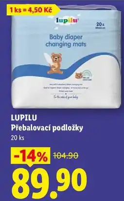 Lidl LUPILU Přebalovací podložky, 20 ks nabídka