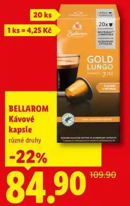 Lidl BELLAROM Kávové kapsle, různé druhy nabídka