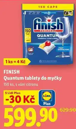 Lidl FINISH Quantum tablety do myčky, 150 ks nabídka