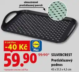 Lidl SILVERCREST Protiskluzový podnos 45 x 31,5 x 4,5 cm nabídka