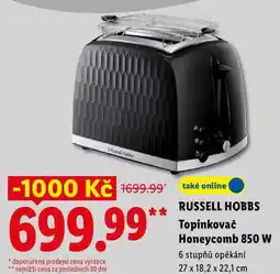Lidl Topinkovač Honeycomb 850 W nabídka