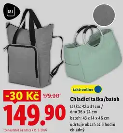 Lidl Chladicí taška/batoh taška nabídka