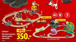 Lidl LUPILU Dřevěná železnice zábavní park/ staveniště nabídka