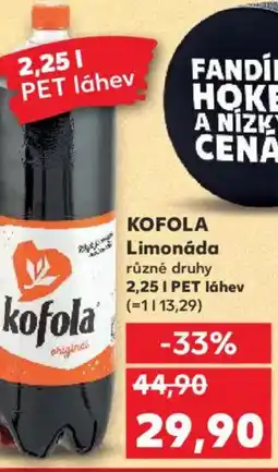 Kaufland KOFOLA Limonáda nabídka