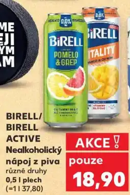 Kaufland BIRELL/ BIRELL ACTIVE Nealkoholický nápoj z piva nabídka