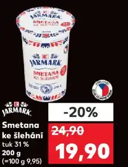 Kaufland Smetana ke šlehání tuk 31% nabídka