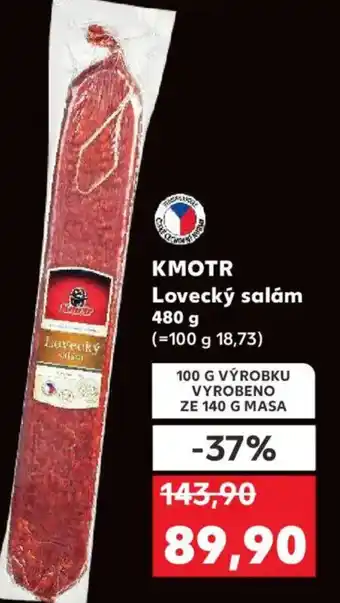 Kaufland KMOTR Lovecký salám nabídka