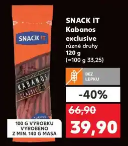 Kaufland SNACK IT Kabanos exclusive nabídka