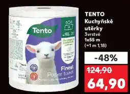 Kaufland TENTO Kuchyňské utěrky 3vrstvé nabídka