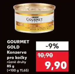Kaufland GOURMET GOLD Konzerva pro kočky nabídka