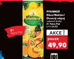 Kaufland PFANNER Džus/Nektar/ Ovocný nápoj nabídka