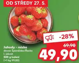 Kaufland Jahody - miska nabídka